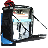 PK-96Z: Hot food delivery backpack for biker, heavy duty food carrier thermal bag, 16" L x 16" W x 24" H